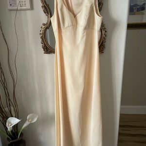 Full Length Formal Satin & Shiffone Type Material Dress